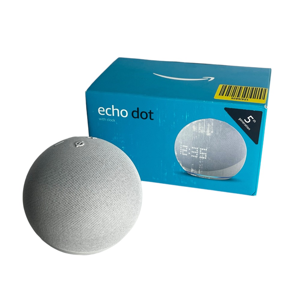 AMAZON ECHO DOT 5TH GENERATION WITH CLOCK SMART SPEAKER Own4Less